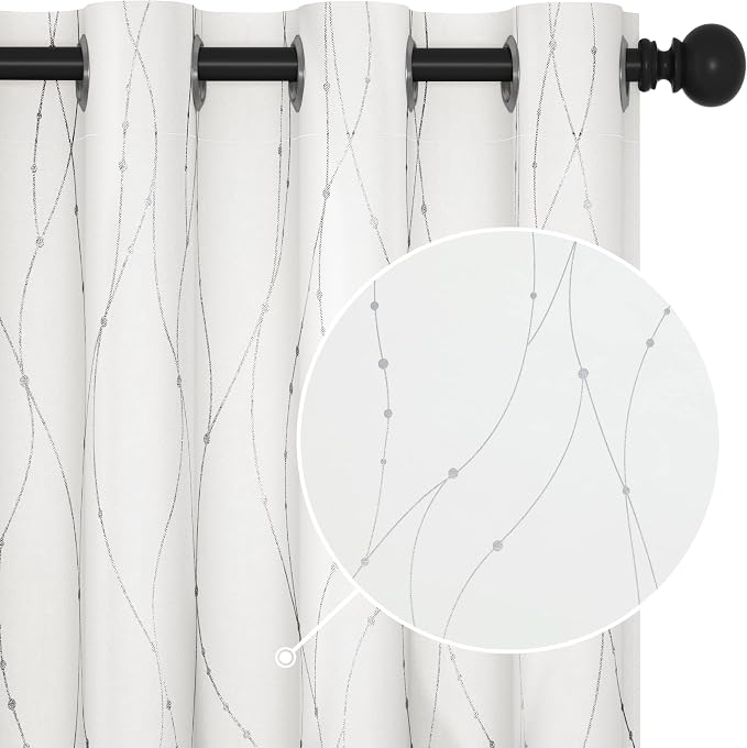 Deconovo Living Room Curtains 95 Inches Long, Thermal Insulated, Room Darkening by Unknown