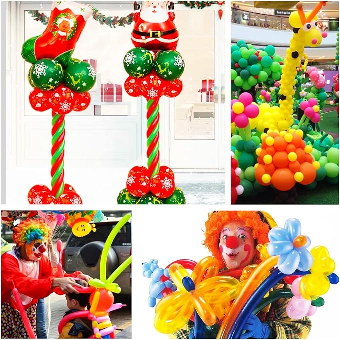 260 Long Balloons 100 Pack Pastel Orange Twisting Animal Balloons Thickening - Image 9