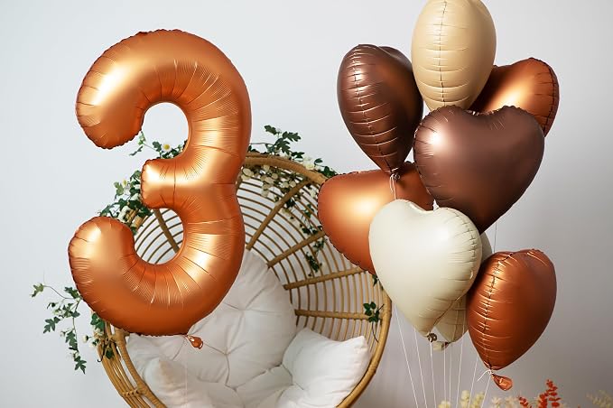 40 inch Orange Number 2 Balloon 2nd Birthday Party Decorations | Giant Foil - Image 5