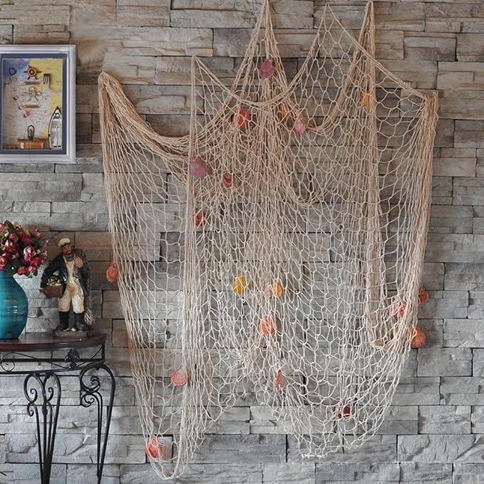 Rosoz Nature Fish Net Wall Decoration - Image 6