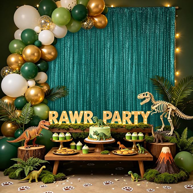 Hahuho Hunter Sequin Backdrop Curtain, Party Decoration（1 Panels, 4FT x 8FT - Image 7