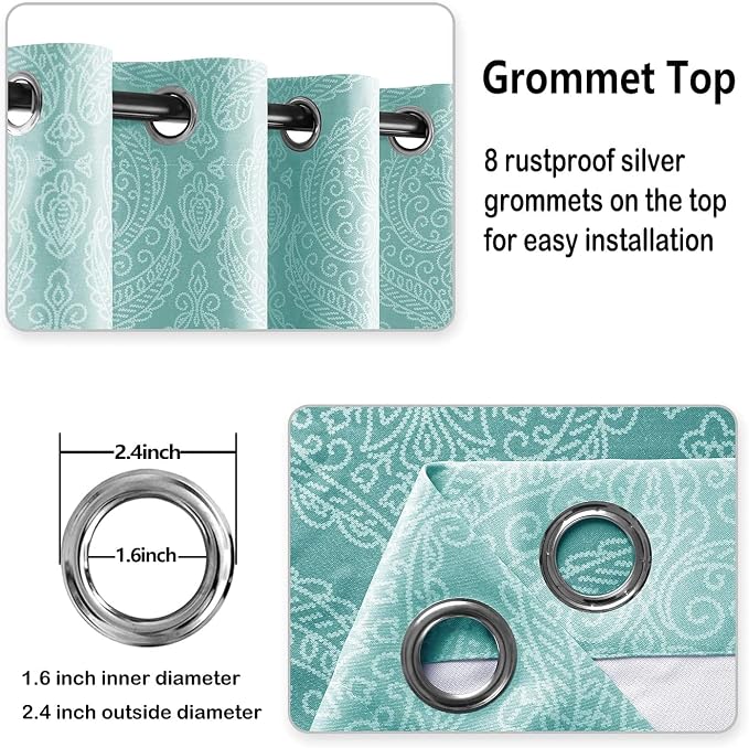 DWCN Short Blackout Curtains for Bedroom - Image 5