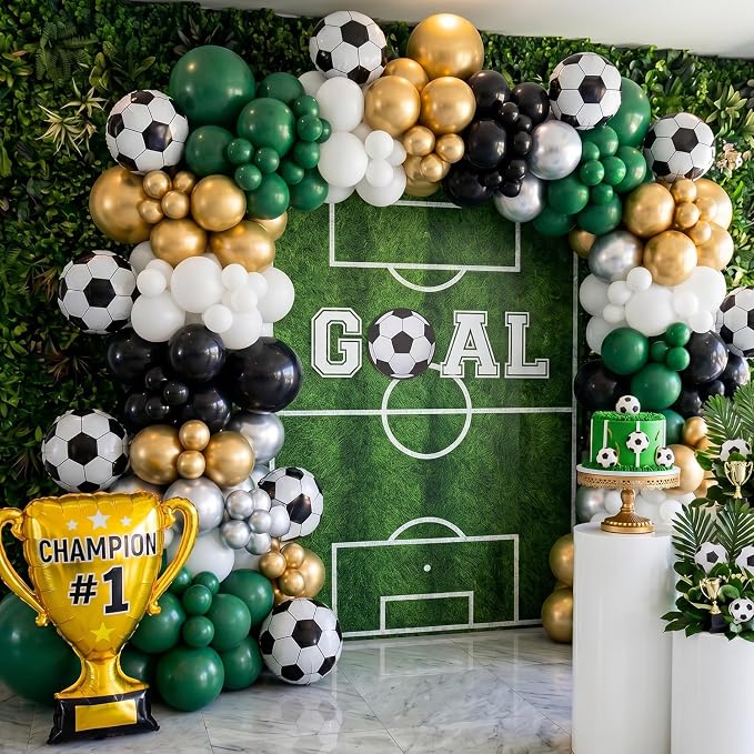 RUBFAC Black Balloons 120pcs 12 Inch, 2026 International Football Game Decor - Image 4