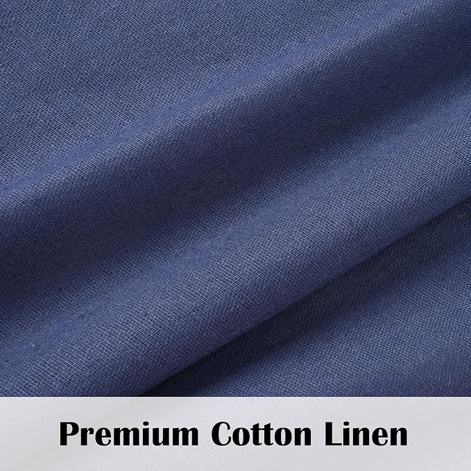 Boho Kitchen Curtains, 36 Inch Length, Farmhouse Cotton Linen Tier Curtains - Image 4