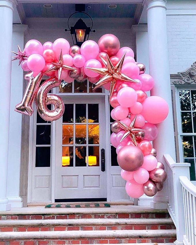 Rose Gold 15 Number Balloons, 40 Inch Giant Number 15 Balloons Foil Mylar - Image 4