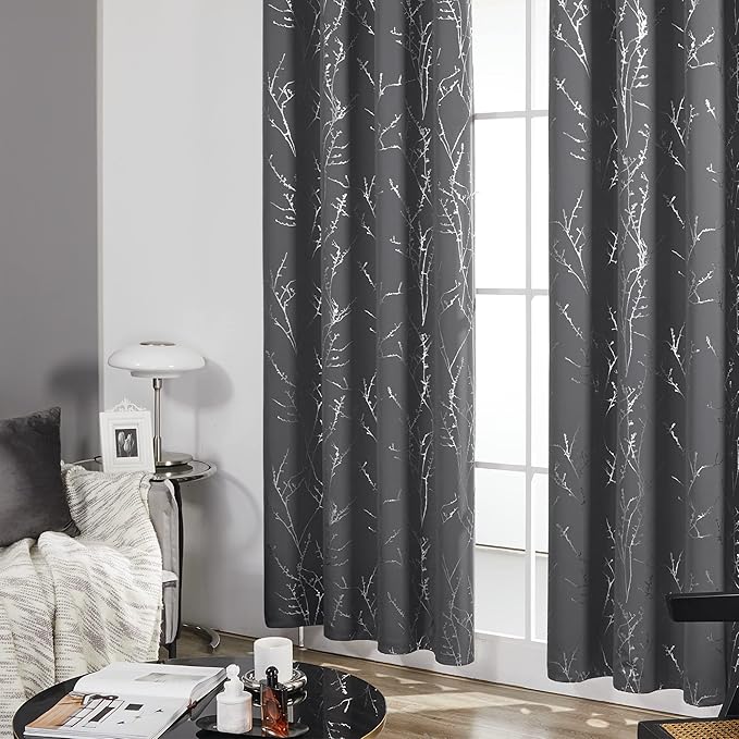 Deconovo Living Room Curtains 54 Inches Long, Thermal Insulated, Room Darkening - Image 5