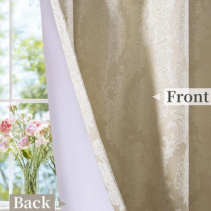 Loom and Mill Jacquard Damask Curtains - Image 5