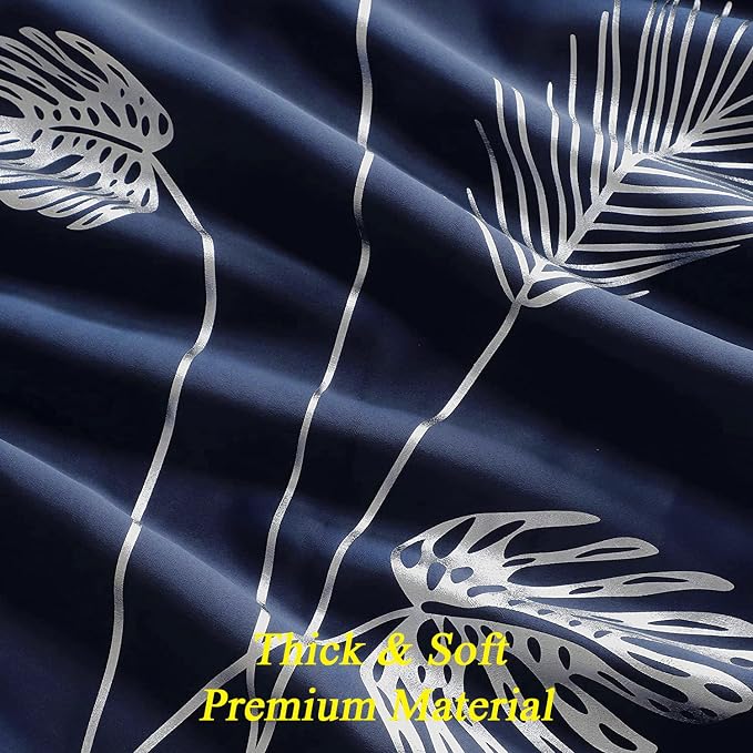 Navy Blue Blackout Curtain Extra Wide - Image 8