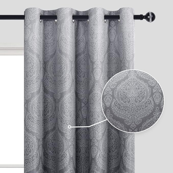 DWCN Extra Long Ombre Blackout Curtains - Image 2