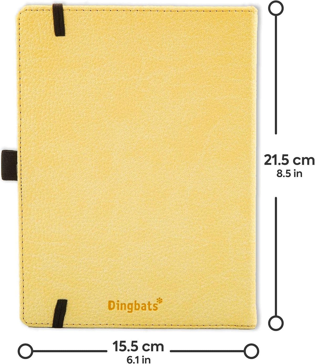 Dingbats A5 Wildlife Notebook Journal Hardcover, Cream 100gsm Ink-Proof Paper, 6.1 x 8.5 inches, 192 pages (Cream Wolf, Lined)