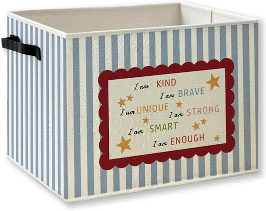 Inspirational Kids Nursery Foldable Storage Bins Box by KSDUT