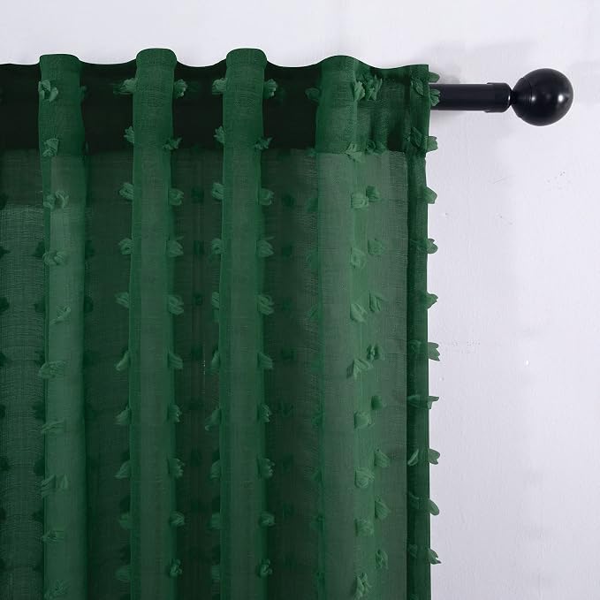 KOUFALL Sheer Curtains 63 Inch Length - Image 6