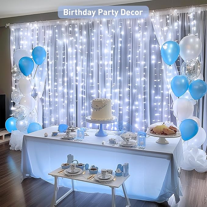JMEXSUSS 300 LED Curtain Lights, Indoor String Lights - Image 9