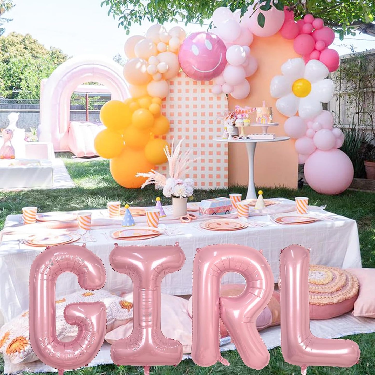 G Letter Balloon Pastel Pink, 40" Alphabet Helium Balloon, Large Inflatable Baby Pink Name Balloon Letters G, XXL Mylar Custom Letter Balloons Light Pink for Girls Birthday Party Decoration Supplies