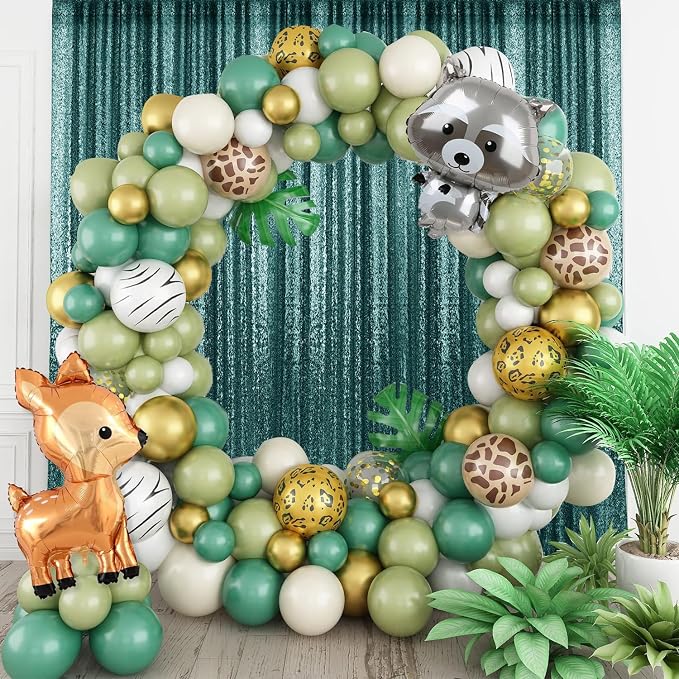 4×8FT-2PCS Hunter Sequin Backdrop Curtains Panels, Photography Backdrop Glitter - Image 3