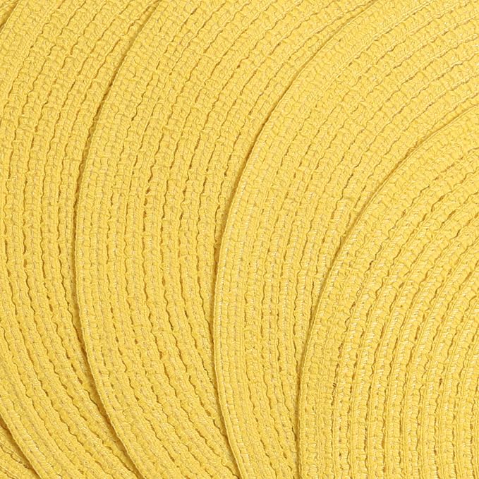 SHACOS Round Braided Placemats Set of 6 Kitchen Place Mats 15 inch Round Table - Image 2