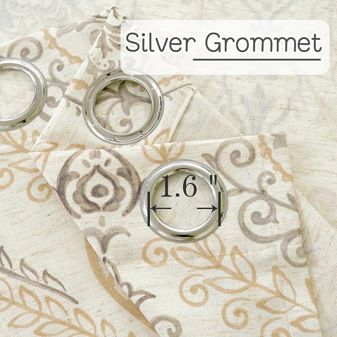 French Country Yellow Linen Curtains - Image 4