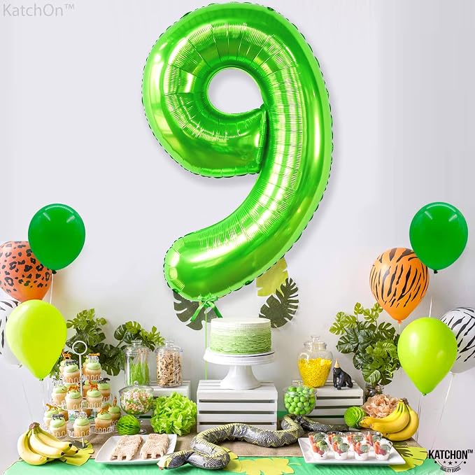 KatchOn Light Green Number 9 Balloon 40 Inch | Foil 9 Birthday Balloon - Image 7