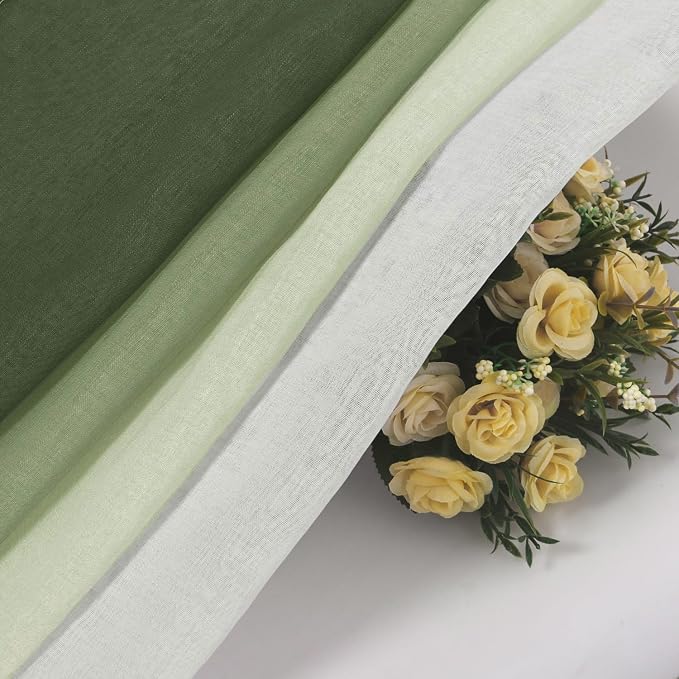 DWCN Ombre Short Sheer Curtains - Image 6