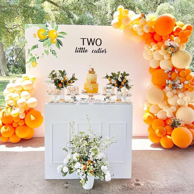 Awenztech 120pcs 5 inch Orange Latex Balloons | Graduation, Birthday Party - Image 7