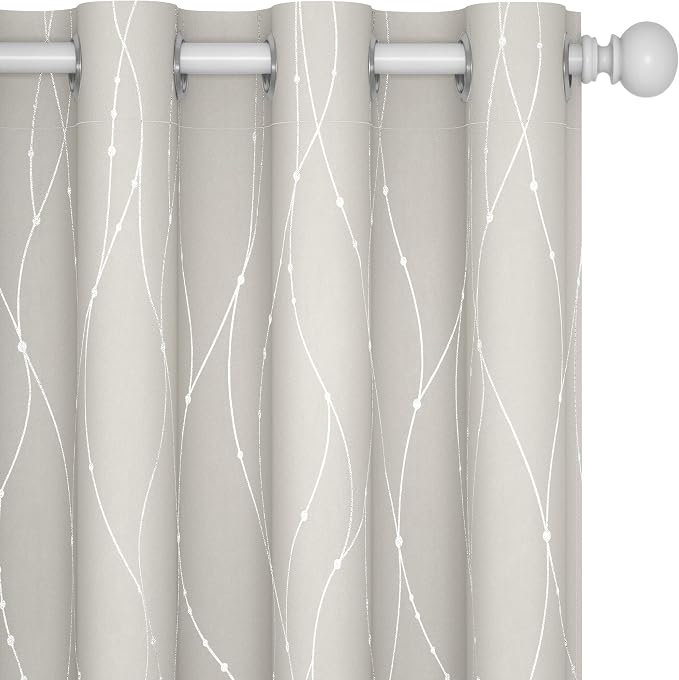 Deconovo Living Room Curtains 45 Inches Long, Thermal Insulated, Room Darkening by Unknown