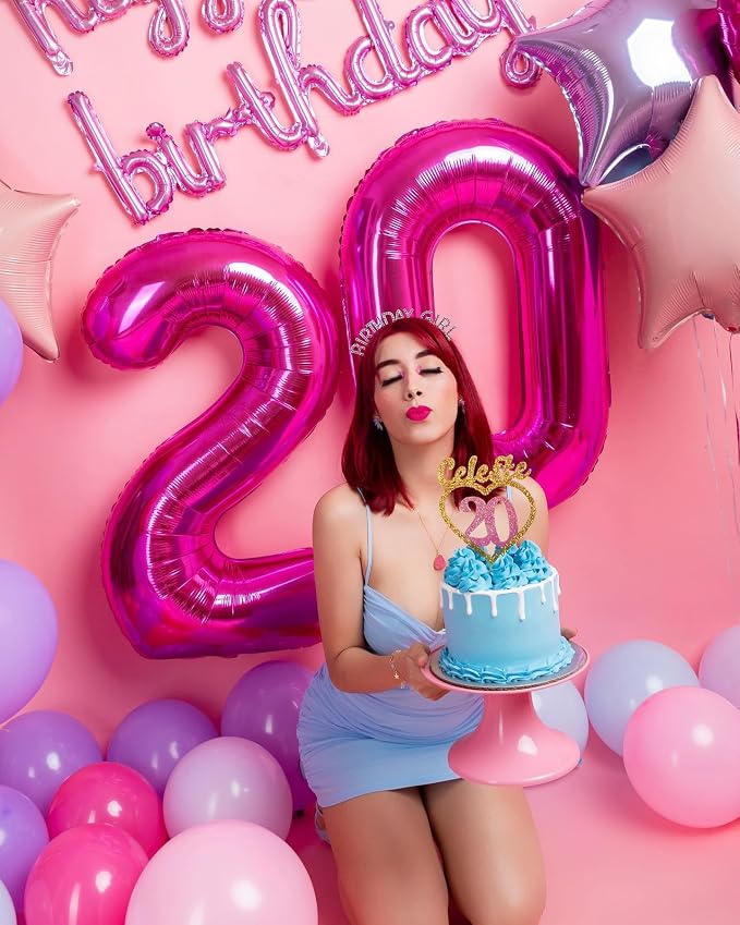 Hot Pink 0 Balloon - Image 9
