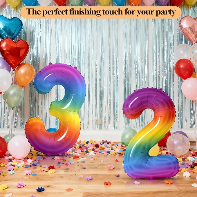 Number 65 Balloons for 65th Birthday Party Decorations, 0-100 Large No.65 - Image 5