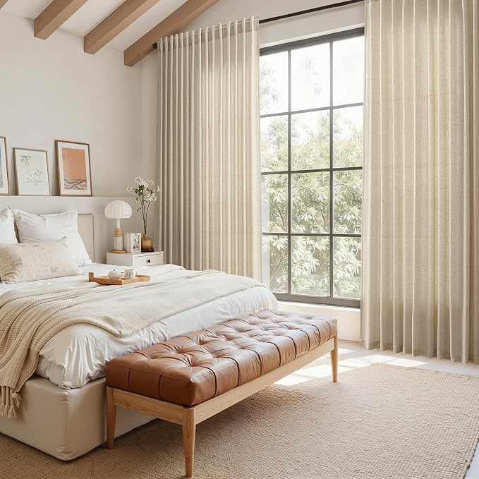 Taupe Burlywood Curtains 108 Inches Long - Image 8