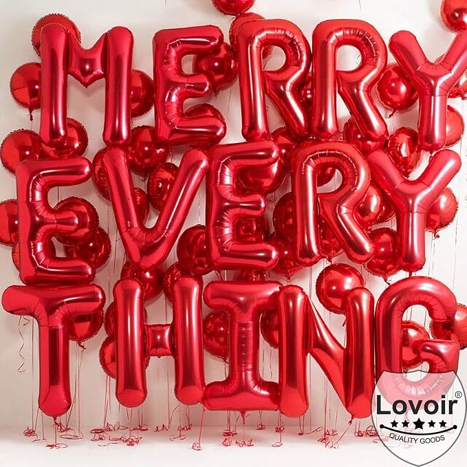 Lovoir 40 Inch Large Red Letter G Balloons Big Size Jumbo Mylar Foil Helium - Image 3