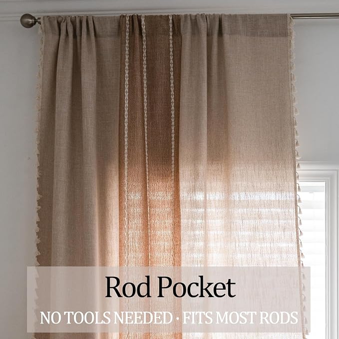 Sutuo Home Boho Curtains 72 inch - Image 4