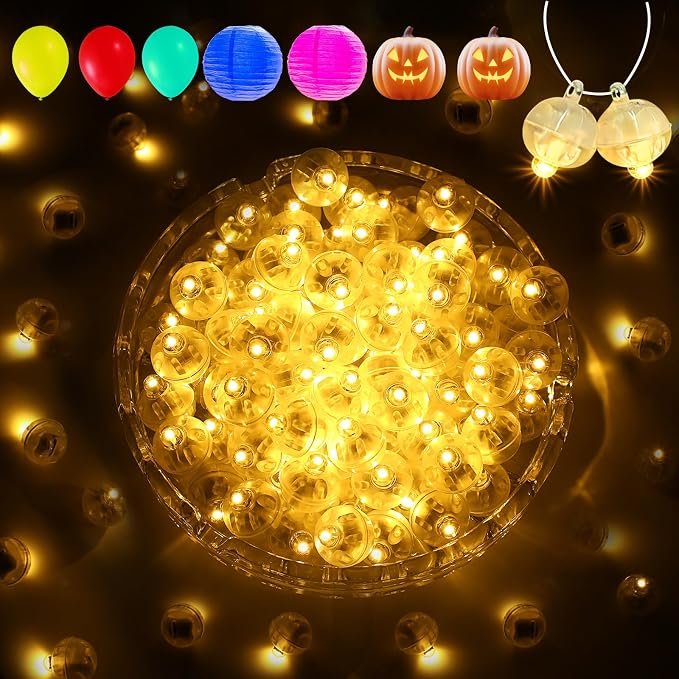 Aogist 100Pcs Warm White Balloon Lights by Aogist