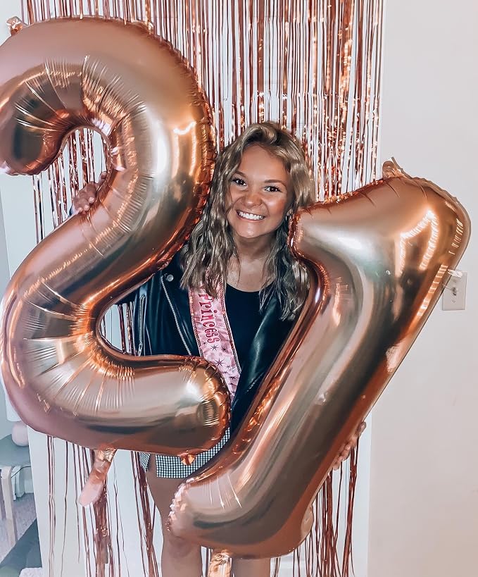 Rose Gold 40 Balloon - Image 3