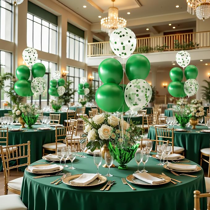Green Balloon Table Centerpiece Kit, 2 Sets Green Balloon Stands - Image 6