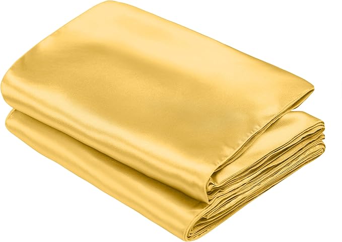SiinvdaBZX 12 Pcs Gold Satin Table Runner 12 x 108 inches Long | Bright Smooth - Image 7