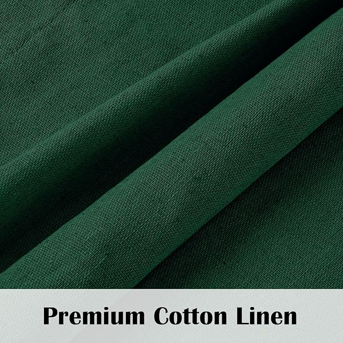 Farmhouse Cotton Linen Curtains - Image 6