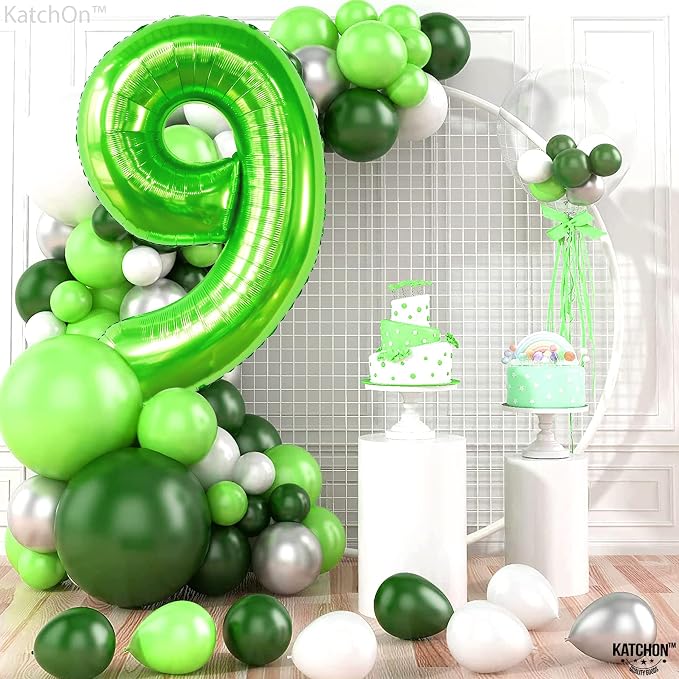 KatchOn Light Green Number 9 Balloon 40 Inch | Foil 9 Birthday Balloon - Image 6