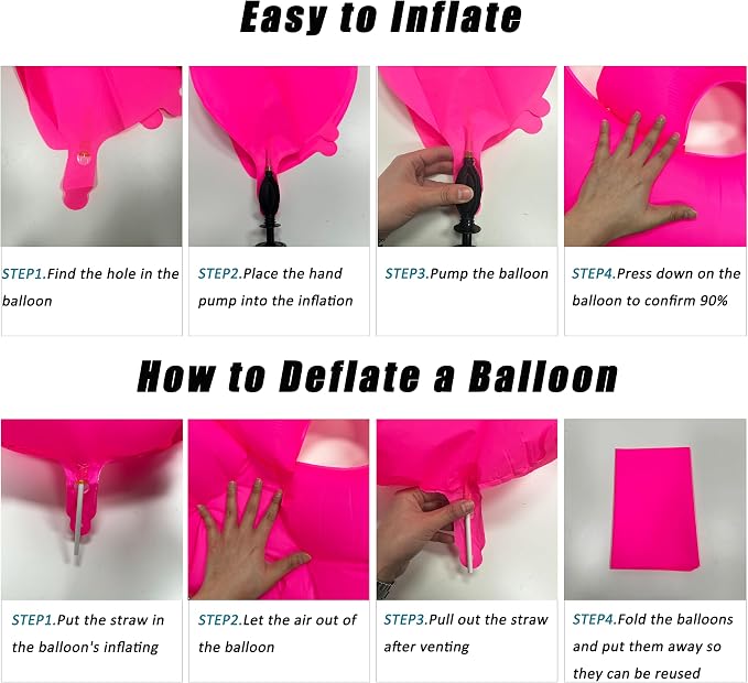 40 in Fluorescent Pink Birthday Balloon Number 3 Pink Fluorescent Number 3 | - Image 3