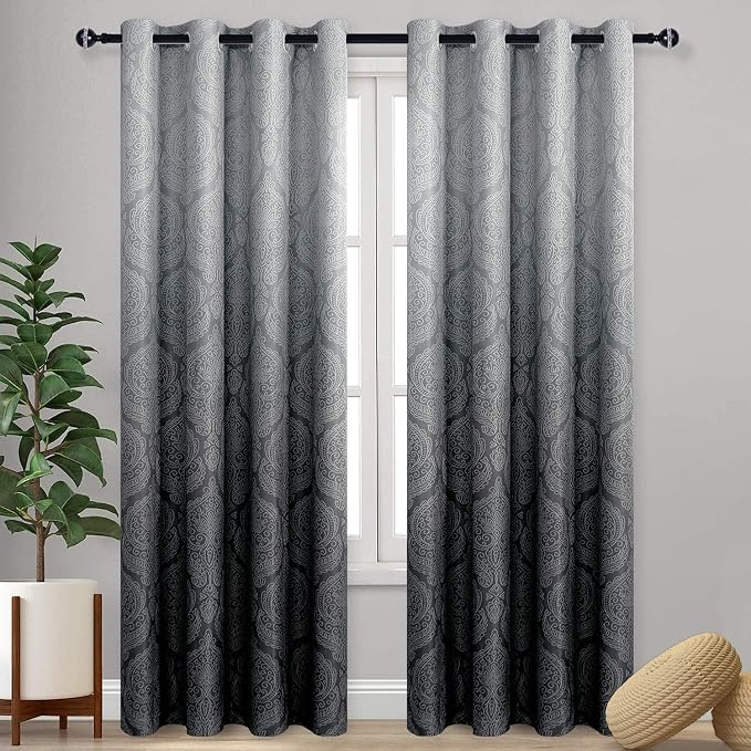 DWCN Black Room Darkening Curtains by DWCN