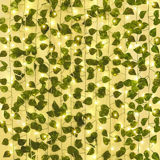 CEWOR 24 Pack 173ft Fake Ivy Vines, Artificial Ivy Garland by CEWOR