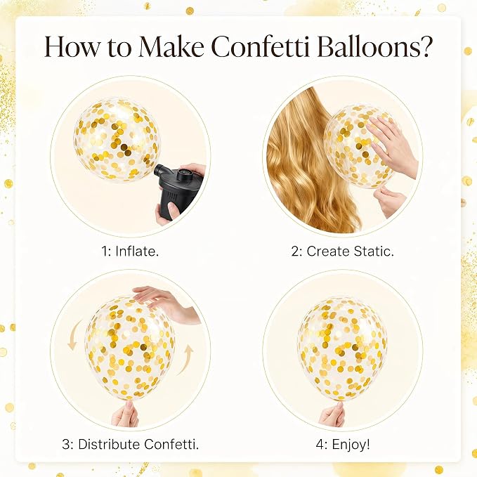Hiins Gold Balloon Column Kit Set of 2 - Image 6