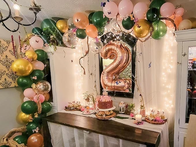 8 Balloon Numbers Birthday Decorations, 40In Rose Gold Balloons - Image 5