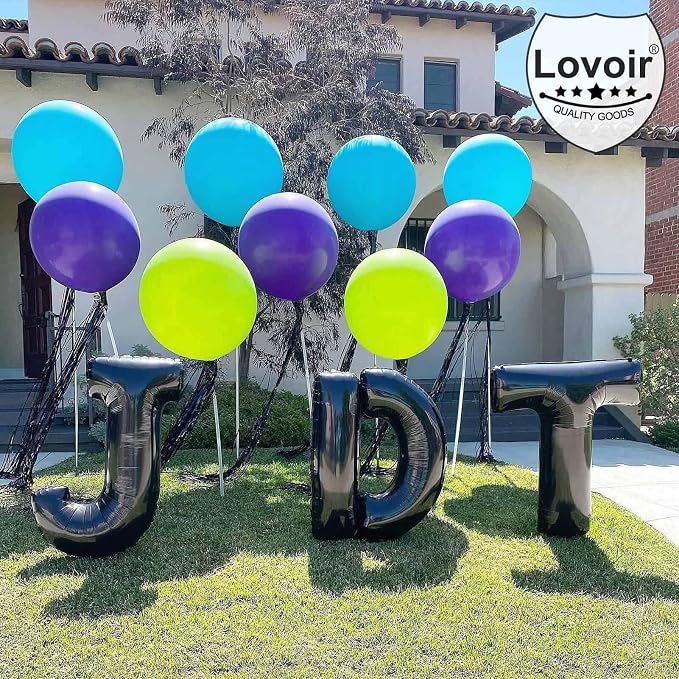 Lovoir 40 Inch Large Black Letter H Balloons Big Size Jumbo Mylar Foil Helium - Image 6
