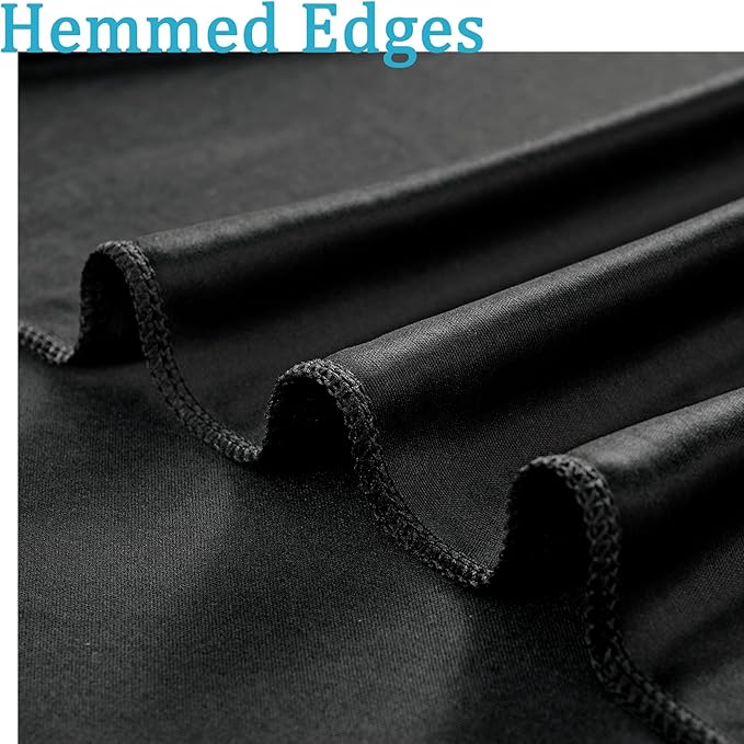 Wrinkle Free Black Backdrop Curtains - Image 6