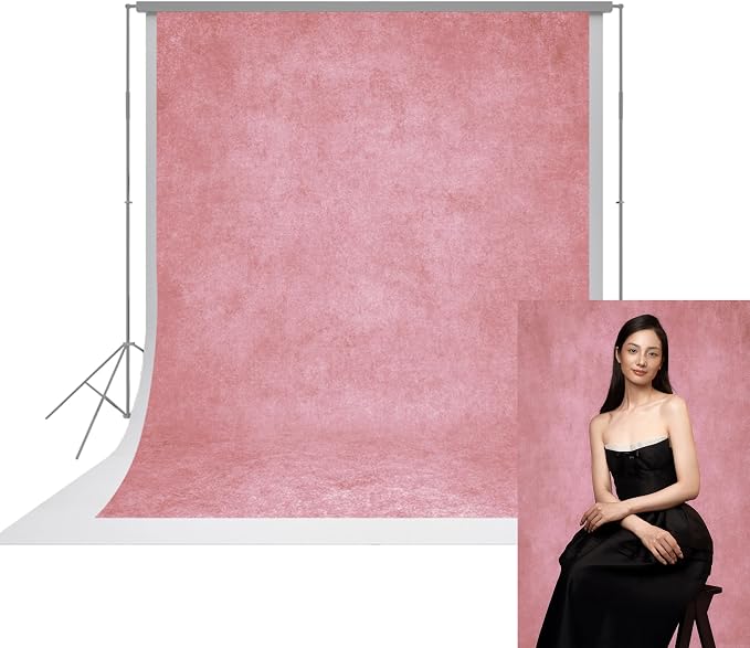 UrcTepics 6×8 ft Pink Fabric Photo Backdrops, Classic Abstract Texture Backdrop by UrcTepics