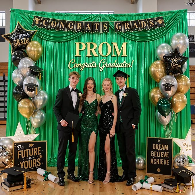 20ftx10ft Green Sequin Backdrop Curtain - Image 9