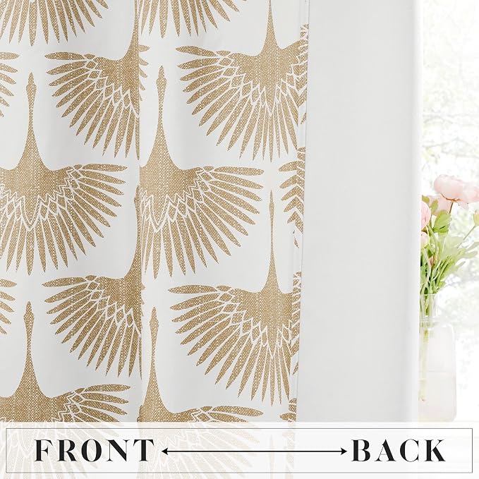 KGORGE Geometric Pattern Blackout Curtains - Image 4