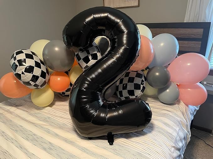 Numbers 19 Balloon 40Inch Black Balloons - Image 4