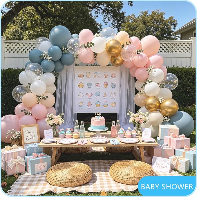 Balloon Arch Stand Kit for Party Backdrop Decoration 8.2FT & 6FT | White - Image 5
