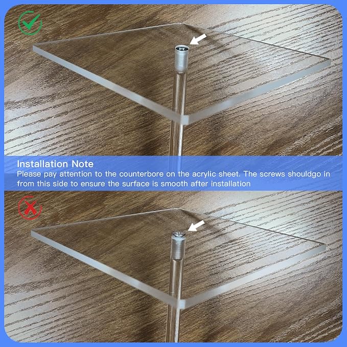 TekXYZ 15.75" Clear Acrylic Balloon Stand - Image 4