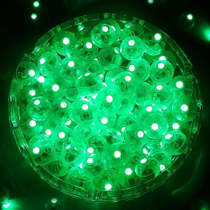 ZGWJ 100PCs Green Balloon Lights Mini, Battery Powered, Long Standby Time by ZGWJ